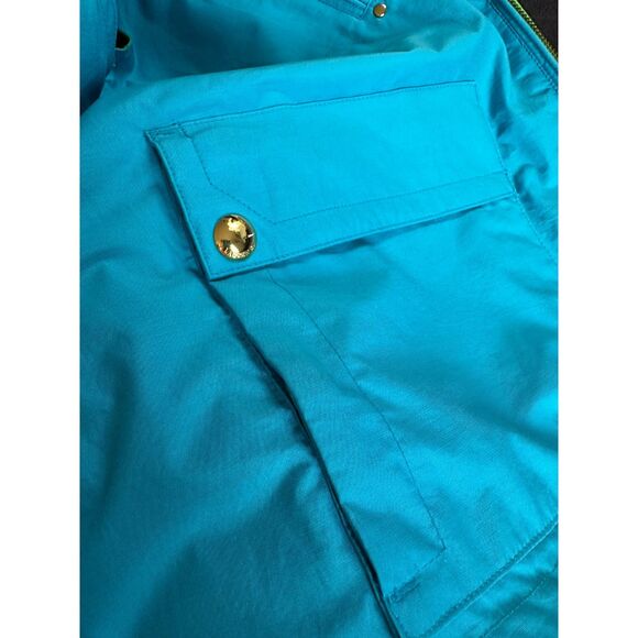 Vintage Ralph Lauren Green Blue Reversible Utility Vest with Pockets size M - Picture 8 of 12